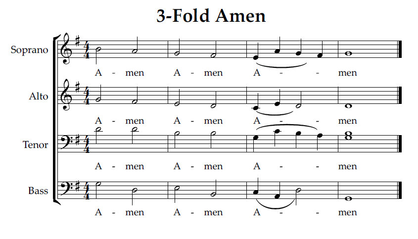 3-Fold Amen (Song Bundle) Music Score