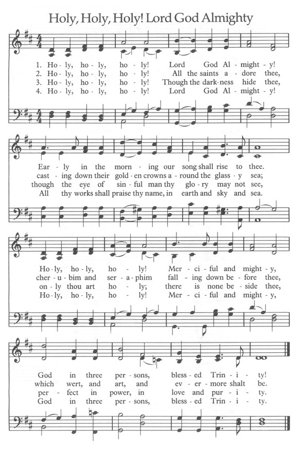 Holy, Holy, Holy! Lord God Almighty - SATB Practice Track