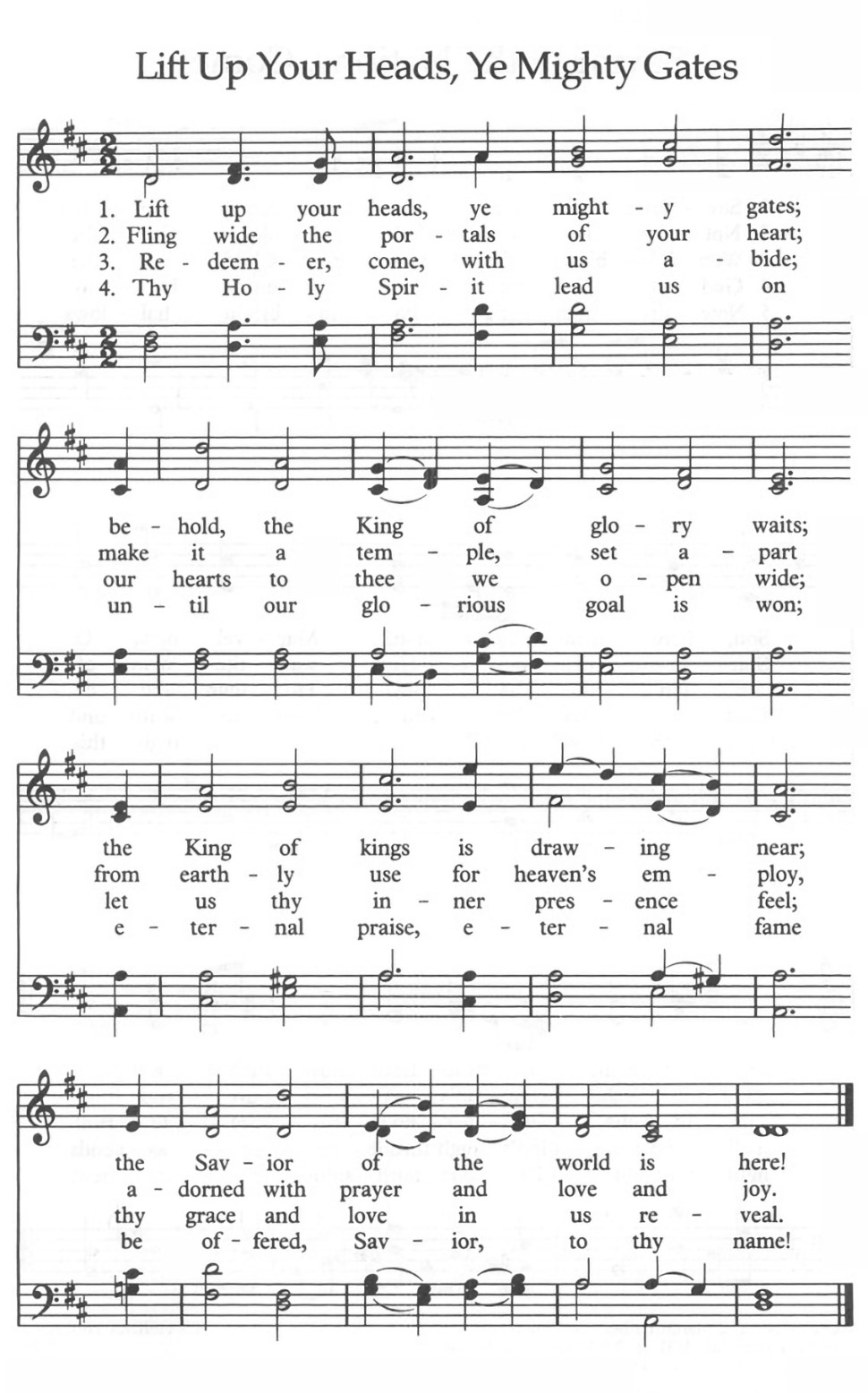 Lift Up Your Heads, Ye Mighty Gates - SATB Practice Track